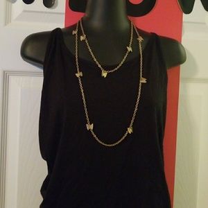 2 butterfly necklaces